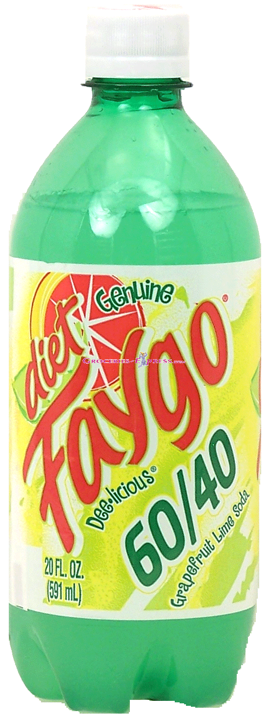 Faygo&nbsp;60/40&nbsp;diet grapefruit lime soda pop Full-Size Picture